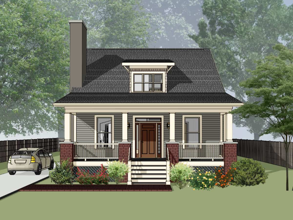 House Plan UD1407A Universal design Series ThompsonPlans